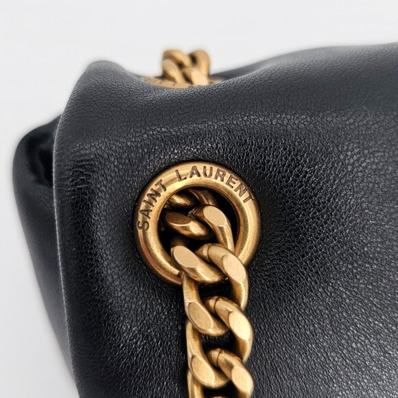 Black Designer Inspired Lambskin Chain Shoulder Bag | Real Leather - Picture 6 of 6
